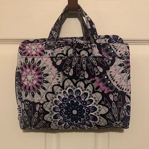 Vera Bradley Floral Cosmetic Bag - Blue and Pink